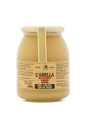 Produktbild: Orangenblütenhonig aus Spanien - Orangenhonig - Premium Qualität - Naturprodukt - kaltgeschleudert- unfiltriert- fruchtiger Geschmack der Zitrusfrucht (Rosmarin RAW, 1000 g) roher honig ideal
