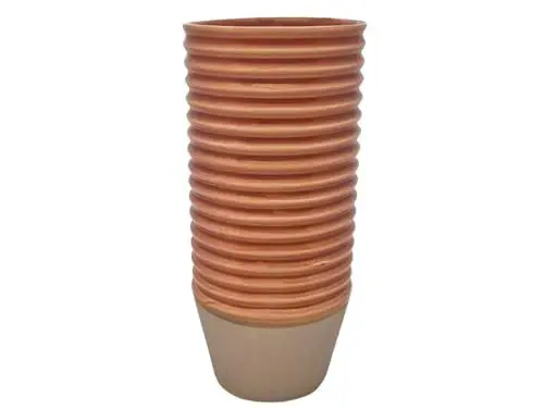 Produktbild: Orange-Pot Tischvase Vase Dekovase aus Keramik Orange Höhe 28cm