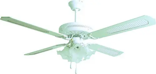 Produktbild: Orbegozo CT 11132 B - Deckenventilator mit Lampe, vier umkehrbare Blätter, Durchmesser 132 cm, 60 W und drei Stufen