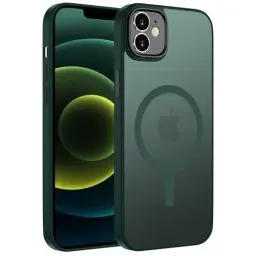 Produktbild: ORDA für iPhone 12 Hülle 6.1 Zoll Kompatibel mit MagSafe,Magnetisch Handyhülle für iPhone 12 Pro Case Durchscheinende Matt Rückseite für iPhone 12/12 Pro Dünn Stoßfest Schutzhülle Grün