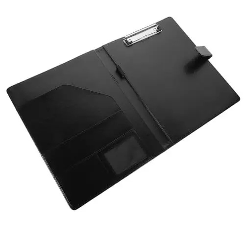Produktbild: Ordnerspeicherung Ledermappe Für Herren Konferenzveranstalter Dokumentenmappe Aus Leder Klemmbrett-portfolio Aus Leder Leder-lebenslauf-padfolio Multifunktion Pu Büro Aktenordner