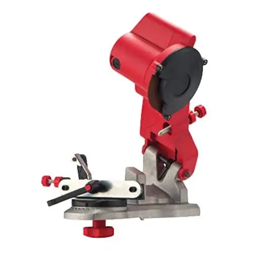 Produktbild: Oregon Compact 230 Volt Mini-Sägeketten-Schleifmaschine, Universeller Sägekettenschärfer für Alle Kettensägen-Ketten (310-230), Rot
