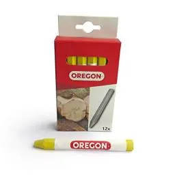 Produktbild: Oregon Multi Surface Marking Crayon, Professionelle 6-Seitige Kreidemarker, Schreiben auf Holz, Metall, Stein, Beton, Fliesen, Keramik, Kunststoff, Glas & Mehr, 12er-Pack, Gelb (295363)