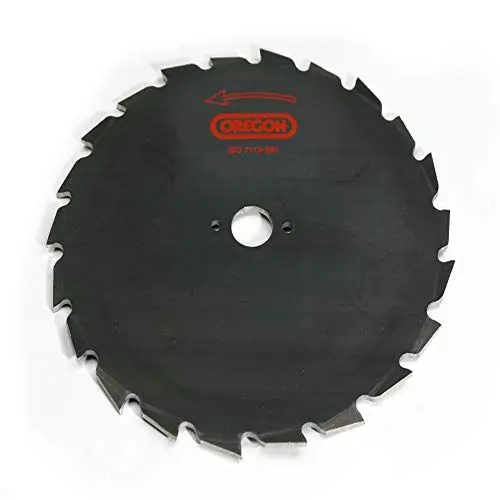 Produktbild: Oregon Sägeblatt 225 mm, mit 20 mm Zentralbohrungdurchmesser, zum Schneiden von dichtem Gestrüpp wie Stämmen und Büschen, MAXI-Typ für Trimmer ab 45 ccm und größere Sägen