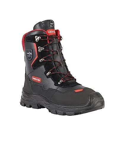 Produktbild: Oregon Yukon Kettensägen-Schnittschutzstiefel aus Leder, Klasse 1, Größe 44 (UK Größe 9.5) (295449/44)