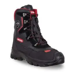 Produktbild: Oregon Yukon Klasse 1 Kettensägen-Schnittschutzstiefel aus Leder, Stahlkappen, wasserabweisende Anti-Statik-Sicherheits-Arbeitsstiefel, Größe 43 (9 UK, 9.5 US)