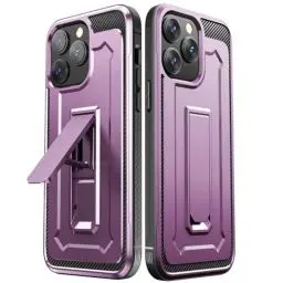 Produktbild: ORETECH für iPhone 15 Pro Max Hülle, mit (Schutzfolie)(Ständer), Handyhülle iPhone 15 Pro Max, (Militärischer Schutz) Stoßfest Kratzfest Hardcase Schutzhülle Hülle iPhone 15 Pro Max 6,7