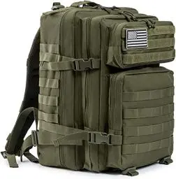 Produktbild: Oreunik Militär Rucksack Herren,45L Wasserdicht Taktischer Bundeswehr Rucksack Molle Rucksäcke Survival Backpack für Wandern im Freien Trekking Camping Wandern Angel Reise Arbeit (Grün)