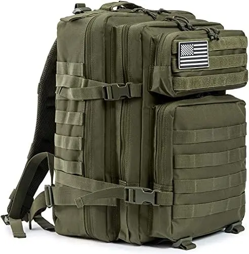 Produktbild: Oreunik Militär Rucksack Herren,45L Wasserdicht Taktischer Bundeswehr Rucksack Molle Rucksäcke Survival Backpack für Wandern im Freien Trekking Camping Wandern Angel Reise Arbeit (Grün)