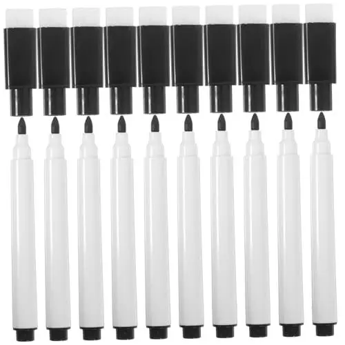 Produktbild: ORFOFE Löschbare Whiteboard-markerstifte 10er-Pack Feinspitze Trocken Abwischbare Stifte Für Whiteboards Magnetische Trocken Abwischbare Marker