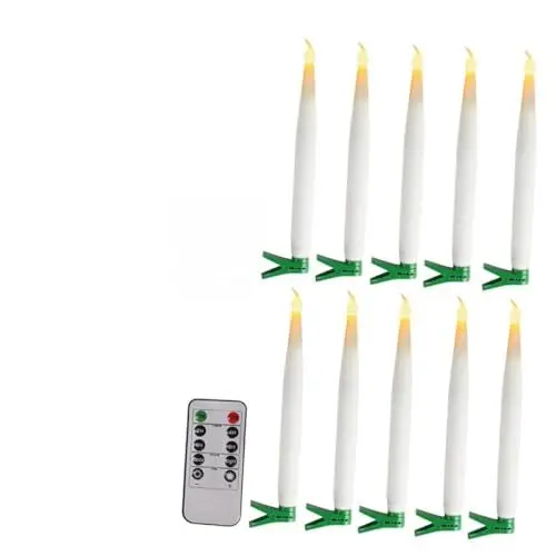 Produktbild: ORFOFE 10 Stück Kerzenlampe Für Weihnachten Kerzenlampe LED Kerzenlicht Weiße Pp LED Kerzenlampe