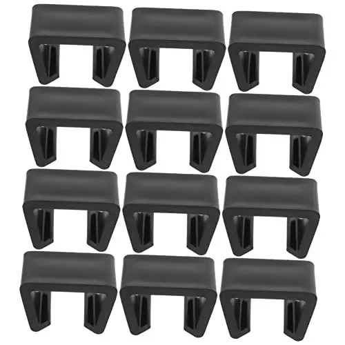 Produktbild: ORFOFE Rattan-Sofa-Clips Gartenmöbel- 12 Stück Befestigungselemente für Korbstühle hält Gartenmöbel ordentlich