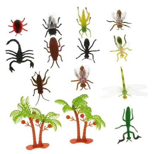 Produktbild: ORFOFE 12St Streich Prop Insekt Spielzeug für Kinder Streich-Requisite Simulationstrick Festival-Dekoration Insekten-Modellspielzeug Simulation trickst Insekten aus Trick Insekt