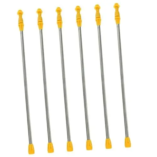 Produktbild: ORFOFE 12 STK Sprühzubehör Ausleger aus Edelstahl Düse Ersatz-Sprühstab Lanze ausfahrbarer stab Telescopic Rod sprühwischer Schlauch Gartenausstattung langes Sprühgestänge waschen Plastik