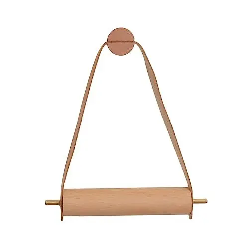 Produktbild: ORFOFE Toilettenpapierrollenständer Aufbewahrungsregal Aus Holz Rollenpapierständer Badezimmer-zubehör-Set