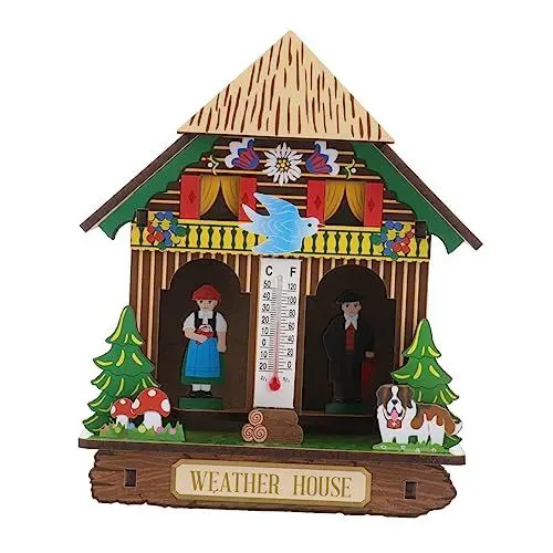 Produktbild: ORFOFE Zufalls Barometer Thermometer Hygrometer -hängen Wetter Stilvolle Und Praktische Innen Thermometer