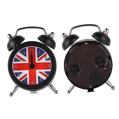 Produktbild: ORFOFE 1Stk einfacher Wecker Tischuhr Morgenrufuhr Schreibtischwecker Alarm Türknauf Platte Wohnkultur standuhr Table Clock wohnzimmeruhr Trail Bell Kinderwecker Desktop-Wecker