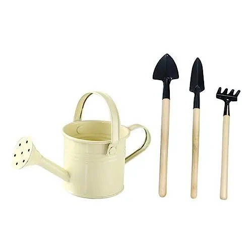 Produktbild: ORFOFE Plants Friend - Gartengeräte-Set Aus Metall Und Holz Mit Rechen Schaufel Und Gießkanne