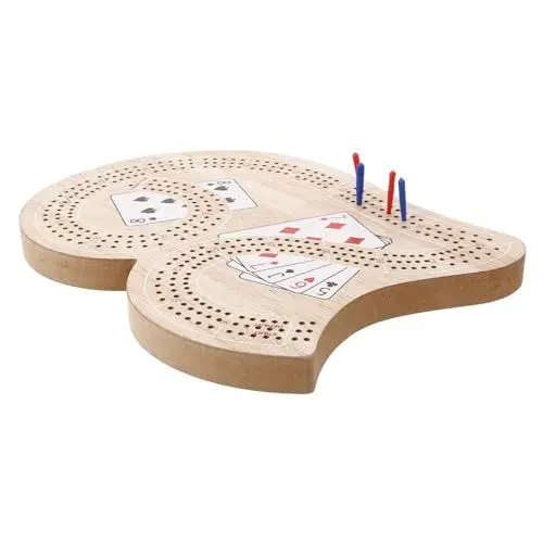Produktbild: ORFOFE 1 Set Reisefreundliches Cribbage-brettspiel, Doppelspielerspaß Mit 29-förmiger Wertungstafel, Cribbage-brettspiel-Set, Reise-Cribbage-Brett