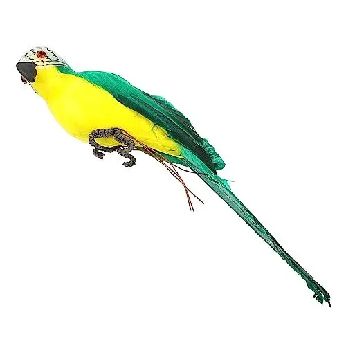 Produktbild: ORFOFE Ara Vogel Statue Handwerk Ornament für Garten Hof Fotografie Fenster Display Realistische