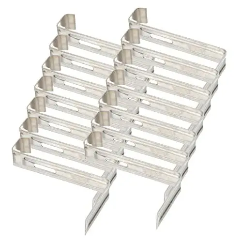 Produktbild: ORFOFE 20st Festes Werkzeug Für Dachziegel Nivelliersystem-clips Starke Dachziegelklemmen Zubehör Für Dachziegelclips Dachteile Rutschfeste Dachklemme Clip-ersatz Reparieren Silver Eisen
