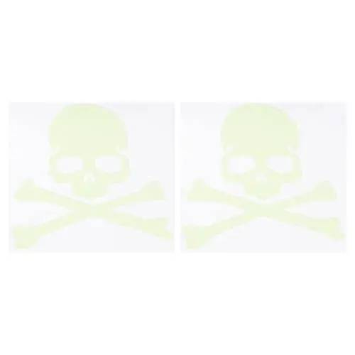 Produktbild: ORFOFE Halloween Geist Beleuchteter Wandaufkleber 2 Stk Dekorative Geschnitzte Fluoreszierende Aufkleber Abnehmbar Für Sofa Hintergrund