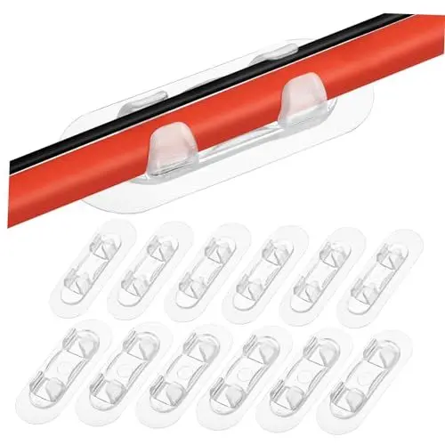 Produktbild: ORFOFE 30 Stk Drahtmanager Clip Ladegerät-organizer Steckerleistenklemme Wanddrahtklammern Kabelhalter Übersichtlicher Organizer Gerätekabel-organizer Kabelorganisator Inhaber Fix Hub Abs