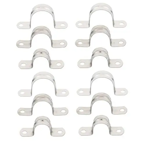 Produktbild: ORFOFE 36st Rohrschelle Rohrband-spannklemme Rohrband-spannklammern Wasserklemme Rohrsattelschelle Schlauchhalter Starres Rohrband Klempnerklemmen Klappriegel Silver Rostfreier Stahl
