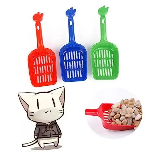 Produktbild: ORFOFE 3Er-Box Schaufel für Katzenstreu Goldene Kreuzballons Geschirr Katzenstreu Schaufel cat Litter Scoop katzenstreuschaufeln Hundestreu Schaufel Haustier Müllschaufel Korn Schaufel