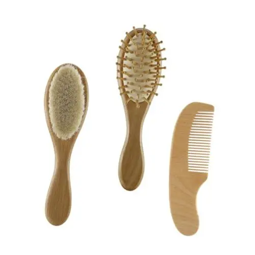 Produktbild: ORFOFE Badebürsten-set Mit Kammgriff Wollbürste Für Babyhaare Für Babyparty