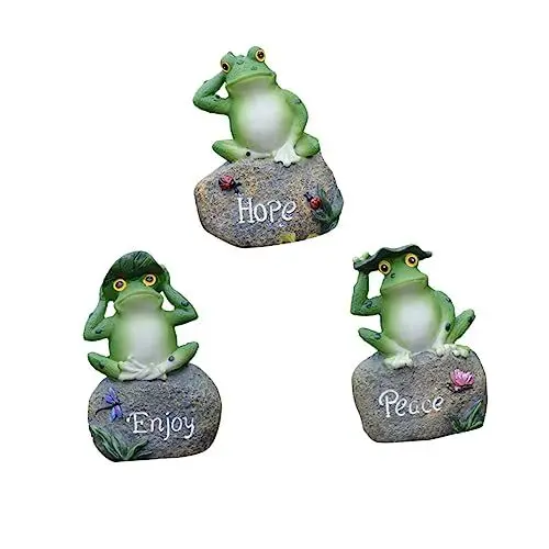Produktbild: ORFOFE Einzigartige Harzfrösche Desktop-Dekoration 9x6x13cm Frösche Ornament Harzfrösche Tischschmuck