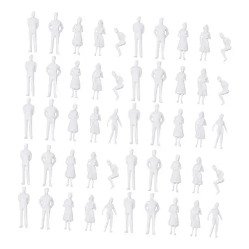 Produktbild: ORFOFE Ihr Modellbahn-Layout 50 Stück Lebensechte Miniaturfiguren