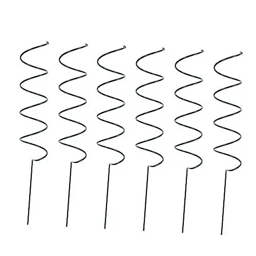 Produktbild: ORFOFE Gartenzubehör - 6 Stück Spiralförmige Pflanzenstützen Pflanzenhalter Pflanzenstützpfahl Spiralförmige Pflanzenstützständer