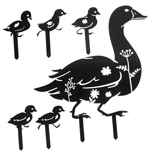 Produktbild: ORFOFE 6 Stücke Garten Stakes Acryl Hof Kunst Stake Zeichen Für Außen Yard Garten Decor