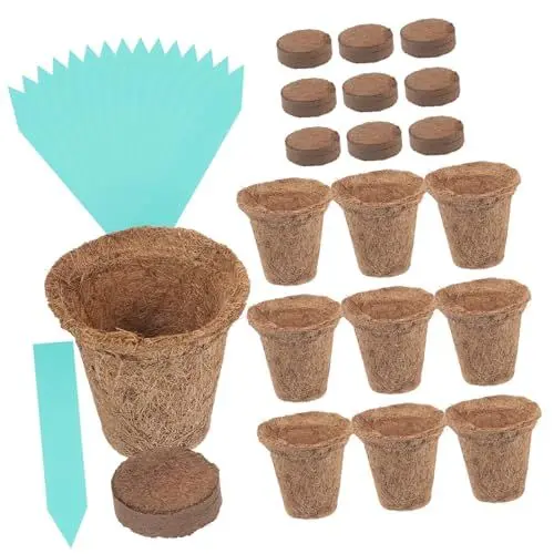 Produktbild: ORFOFE Behälter Pflanzen Vase 1 Set Kokospalmen Kinderbecken Blumentopfkorb Bewegliche Pflanzenfaser Container Gartenbedarf Pflanzer