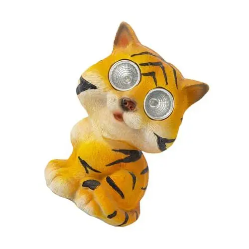 Produktbild: ORFOFE Solar Garten Dekoration -beleuchtete Rasen Lampe Tiger Design Landschaft Licht