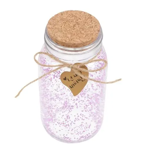 Produktbild: RUNROTOO Flasche Wünschen Wunschfläschchen Aus Glas Leuchtende Wunschflasche Halloween-flaschendekoration Wunschflaschen Aus Glas Wunschglas Einmachglas Glasflasche Vorratsdose Violett