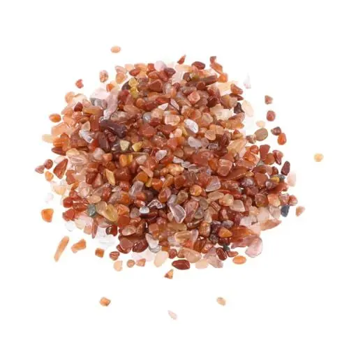 Produktbild: ORFOFE Roter Achatkies Für Aquarien 100 G Kantenfrei Dekorative Steine ​​für Aquarien