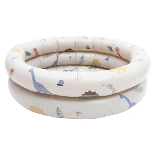 Produktbild: ORFOFE Kinderschwimmbecken Gartenpool Haustier Badewanne Aufblasbares Schwimmbecken Aufblasbare Badewanne Transportables Schwimmbecken Pool Im Hinterhof Aufblasbarer Kinderpool Beige PVC
