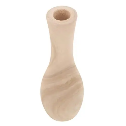 Produktbild: ORFOFE Holzvase für getrocknete Blumen dekorative Vase für Wohnzimmer moderner Blumenhalter aus Holz Bücherregal- Vase für Heimdekoration