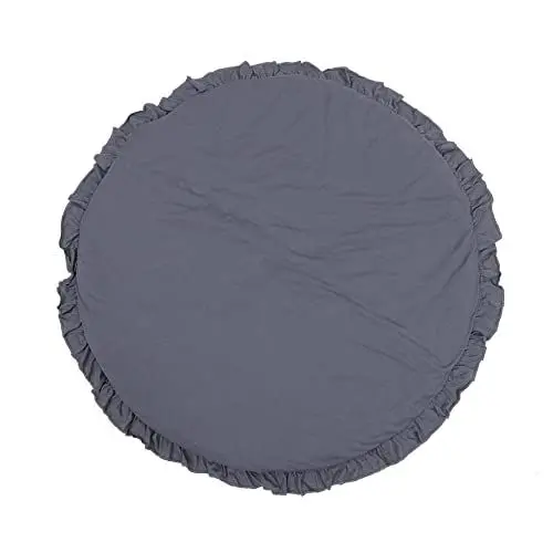 Produktbild: ORFOFE Krabbeldecke Kinderzimmer Teppiche Spielmatte Für Kleinkinder Runde Spielmatte Für Babys Spieldecke Für Kinder Kriechmatte Stoßfängerpolster Indoor-spielhäuser Matte Stoff