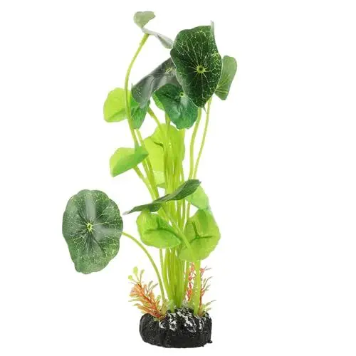 Produktbild: ORFOFE Wasserpflanze Kunstpflanze Pflanzen Für Aquarium Wasserpflanzen Aquariumdekorationen Aquariendekoration Klein Große Aquarienanlage Simulation Lotusblätter Aquarienpflanzendekor Plastik