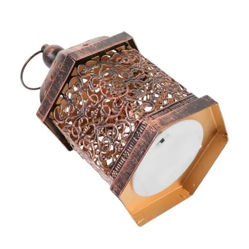 Produktbild: ORFOFE Retro Kerze Lampe Decor Vintage Marokko Kerze Laterne Handheld Kerze Laterne Wohnkultur