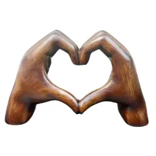 Produktbild: ORFOFE Hause Dekoration Liebe Geste Decor Harz Herz Hand Statue Harz Handwerk Für Hause