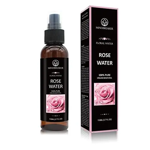 Produktbild: Organisches Rosenwasser - Therapeutische Qualität, rein, bulgarisch, hexanfrei, alkoholfrei - Optimal für Gesichtswasser, Haut, Haar, Körperpflege, Reisespray - Feinnebelspray (110 ml)