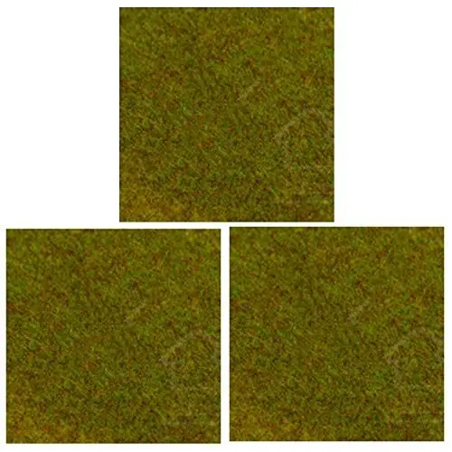 Produktbild: OrgMemory Modellbau Grasmatte, (3pcs, 50x50cm), Modell Train Landschaft für Modell Landschaft (Olivgrün)