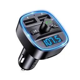 Produktbild: ORIA Bluetooth FM Transmitter, Auto Radio Adapter Bluetooth 5.3, Mikrofon & 2 USB Aufladung, LED Display, Freisprechen Car Kit, Musik-Player, unterstützen BT, SD-Karte, USB-Disk