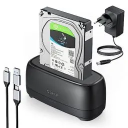 Produktbild: ORICO 3,5'' 2,5'' Festplattengehäuse USB 3.2 Gen1 1-Bay Festplatten Docking Station für Alle Standard 2.5