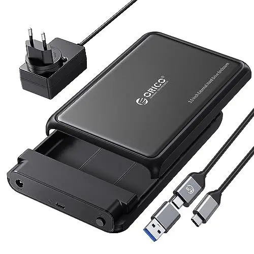 Produktbild: ORICO Festplattengehäuse 3.5 Zoll USB C 5Gbps Externes HDD Gehäuse für 2,5