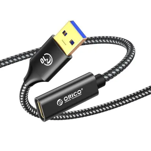Produktbild: ORICO USB C Buchse auf USB 3.0 Stecker USB A auf 10Gbps USB3.2 Gen 2 Adapter Kabel, USB A auf USB C Buchse für USB 3.2 Gen1/USB3.1 Gen2 Kompatibel mit Typ-C Handy, Laptop, iPad 1M